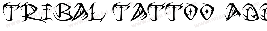 Tribal Tattoo Addict字体转换